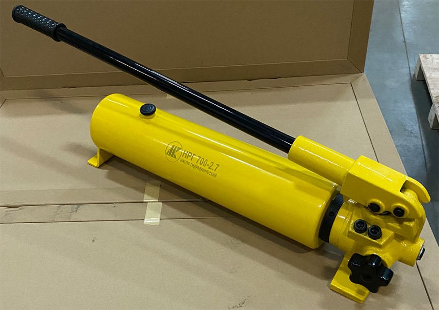 Насос ручной гидравлический НРГ 700-2.7 (700бар, 2.7л), двухступенчатый - фото