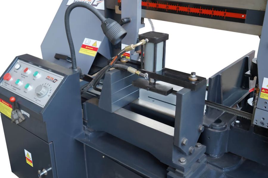 Двухколонный полуавтоматический ленточнопильный станок Metal Master MGH-350 Z60 - фото