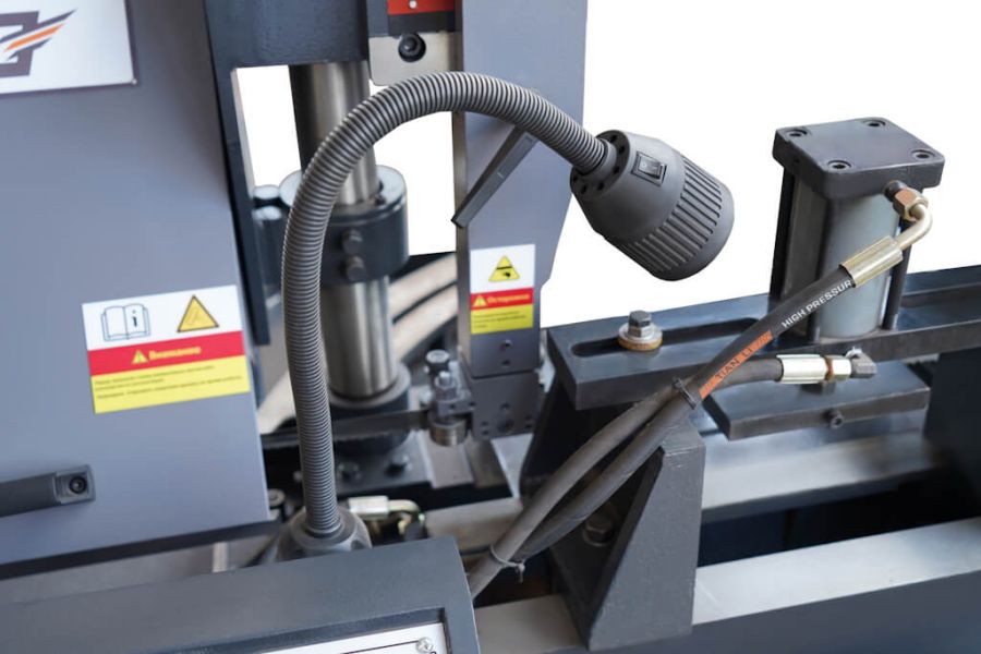 Двухколонный полуавтоматический ленточнопильный станок Metal Master MGH-350 Z60 - фото