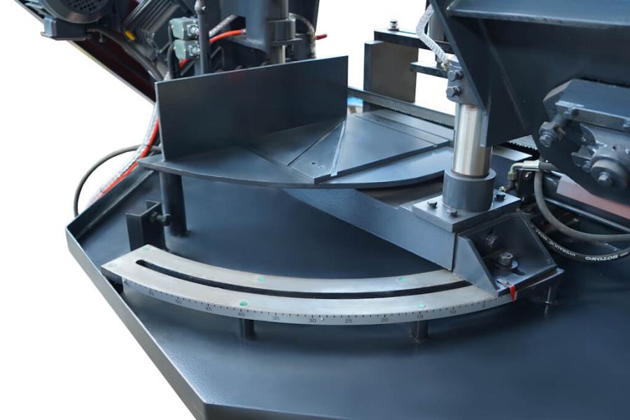 Двухколонный полуавтоматический ленточнопильный станок Metal Master MGH-350 Z60 - фото