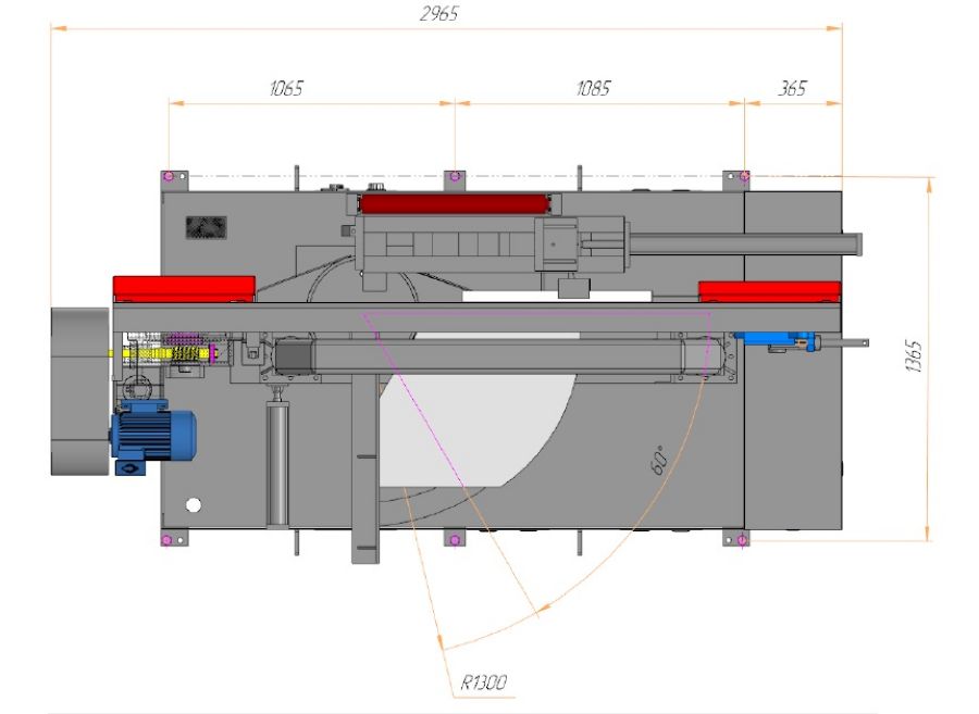 Двухколонный полуавтоматический ленточнопильный станок MetMachine LSZ4040А - фото