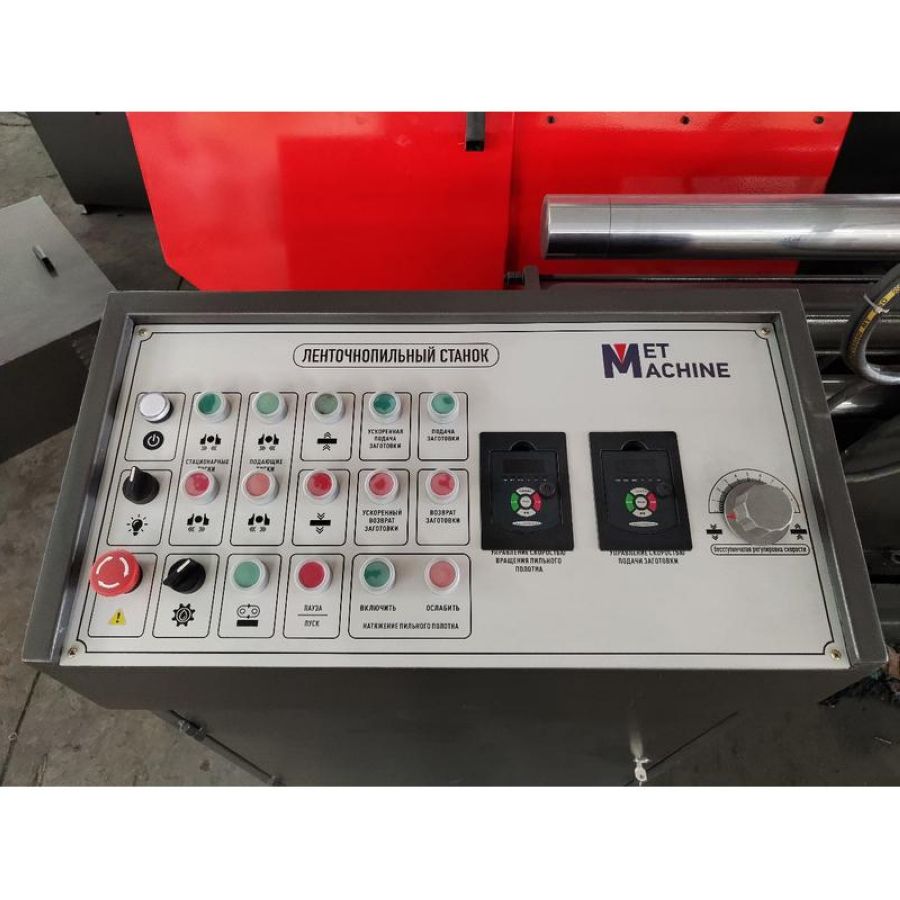 Двухколонный полуавтоматический ленточнопильный станок MetMachine LS11080 - фото