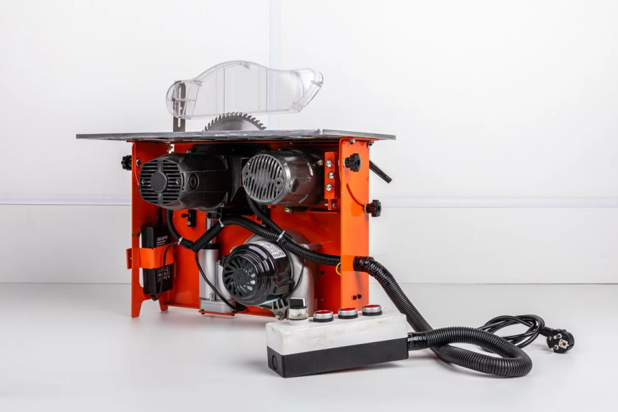 Пильный узел с основной и подрезной пилой и встроенной аспирацией UNIT - фото