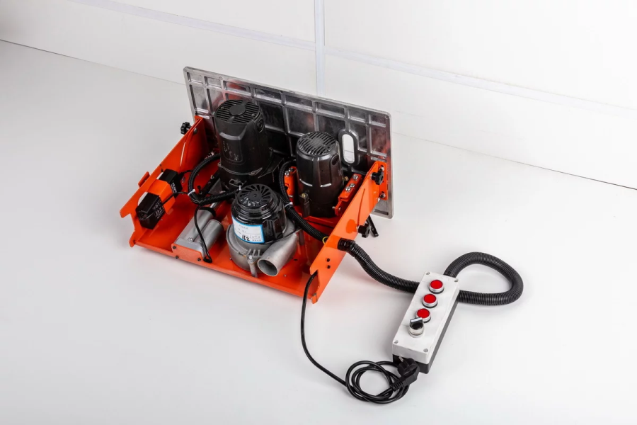 Пильный узел с основной и подрезной пилой и встроенной аспирацией UNIT - фото