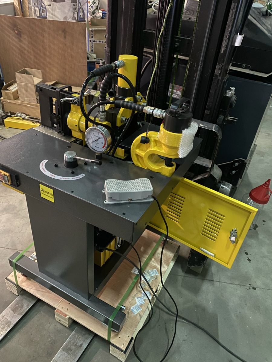 Станок шинообрабатывающий универсальный гидравлический СШГ-150/400 - фото