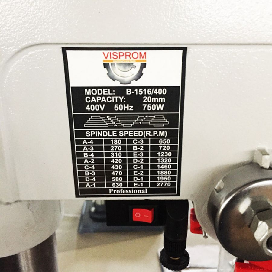 Станок сверлильный VISPROM B-1516/400 - фото