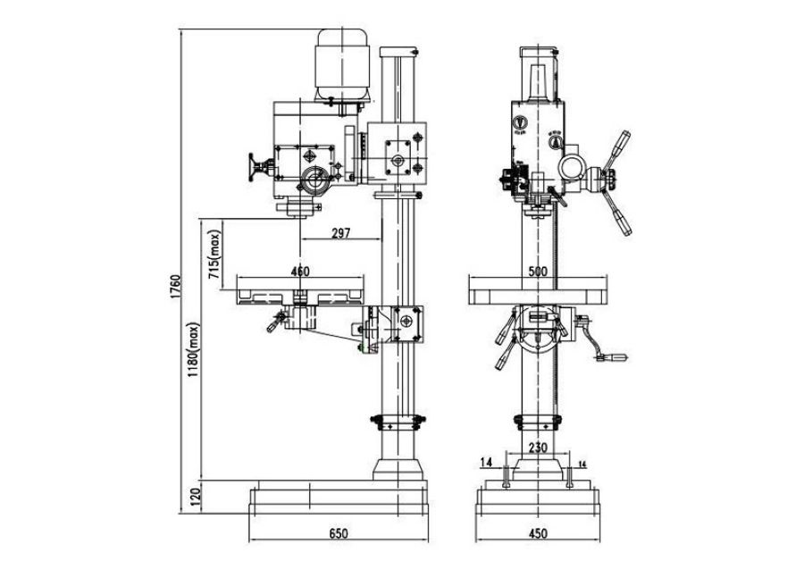 Станок сверлильный Optimum OPTIdrill DH 35G - фото