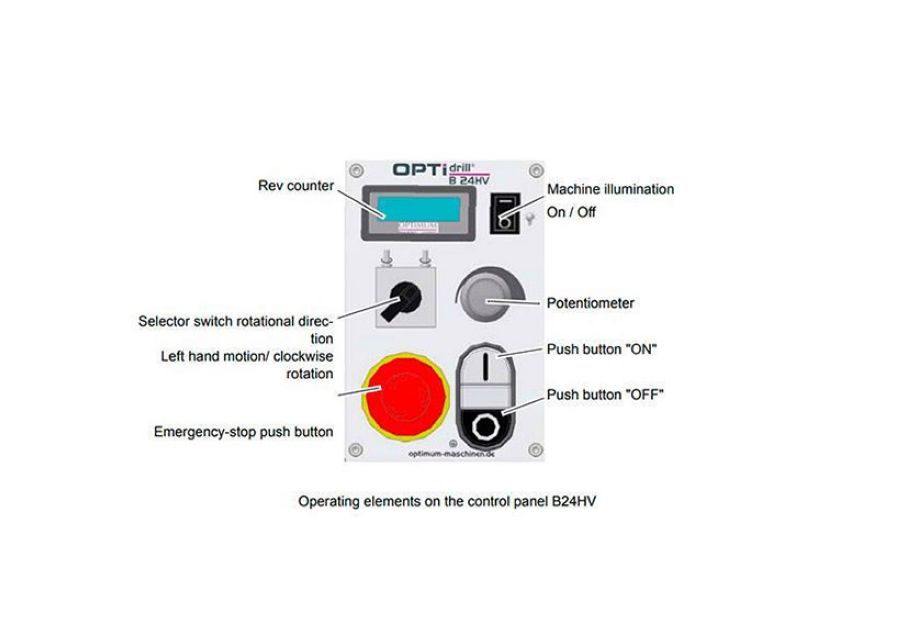 Станок сверлильный Optimum OPTIdrill B 24HV (220 В) - фото