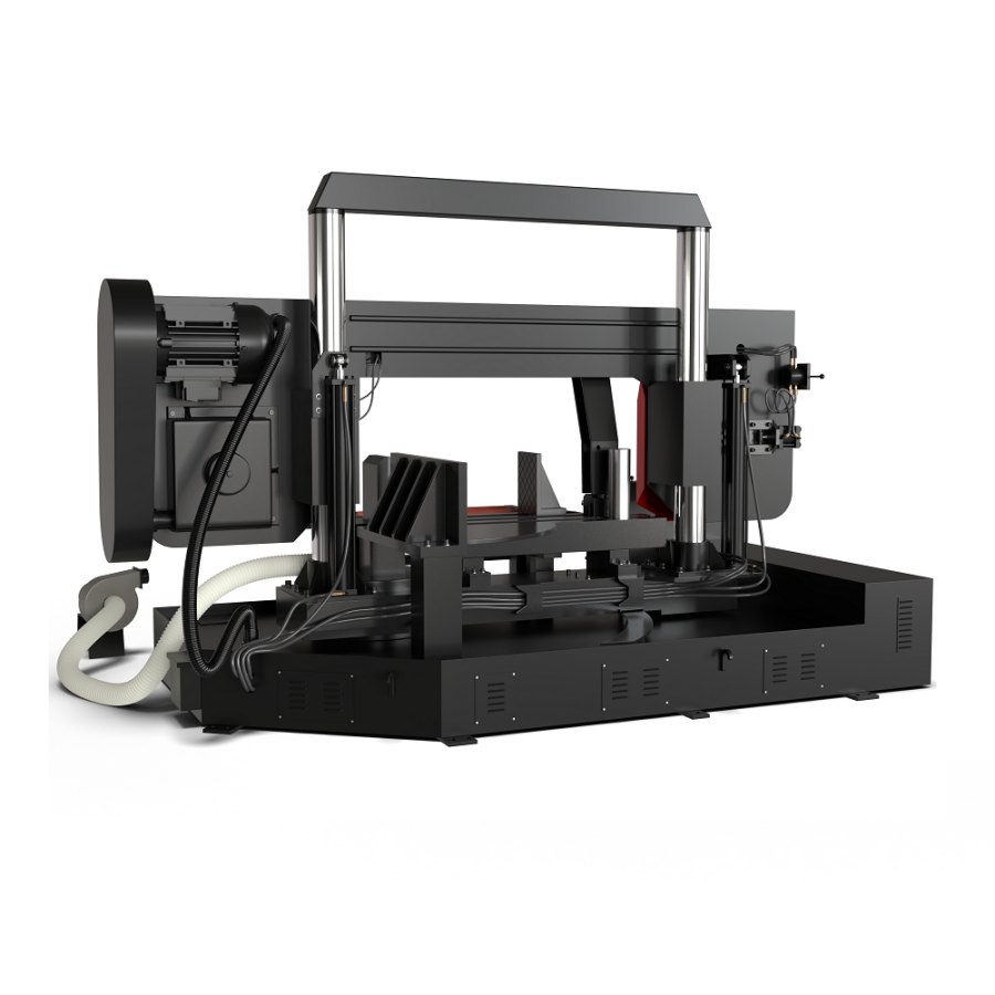 Двухколонный полуавтоматический ленточнопильный станок MetMachine LSZ7560 - фото