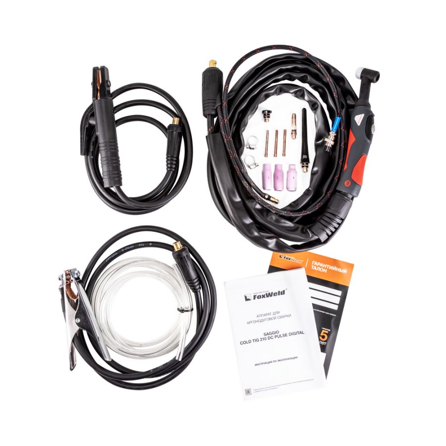 Аппарат аргонодуговой сварки FoxWeld SAGGIO COLD TIG 210 DC PULSE DIGITAL - фото