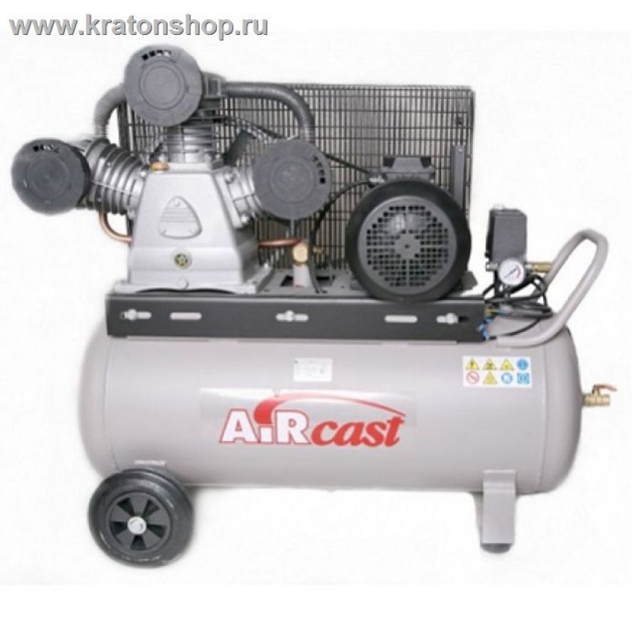 Компрессор с ременной передачей СБ4/С-100.LB75 Remeza AirCast - фото