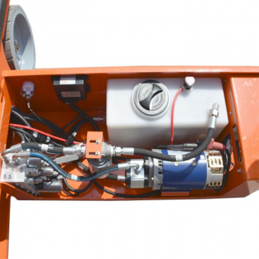 Самоходный подъемник ножничного типа GROST SPX H320-12 с питанием от аккумулятора - фото