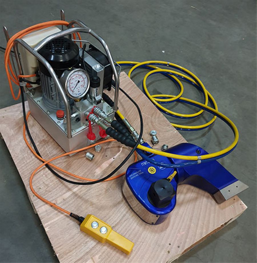 Двухпоточная маслостанция МГС700-0.8П-Э-2ГГ 220В, полуавтоматическая для двух гайковертов - фото