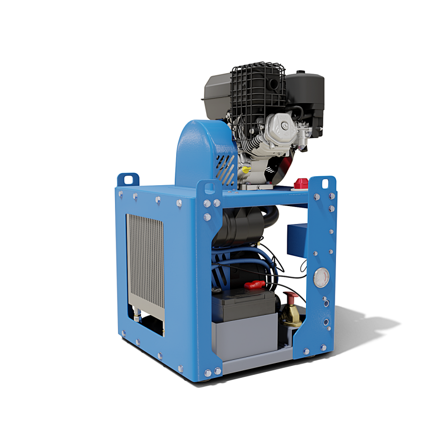 Бензиновый передвижной компрессор Borey 11-7B - фото