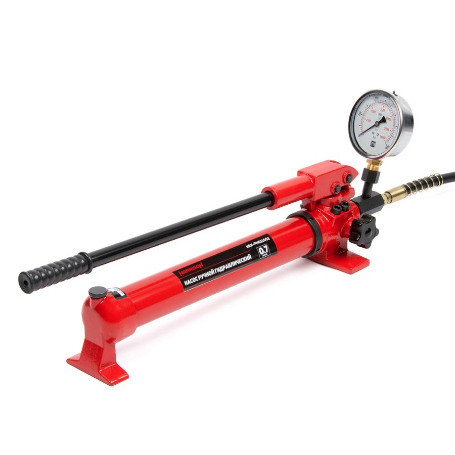 Насос ручной гидравлический Harrison HRH-PM011002 с манометром - фото