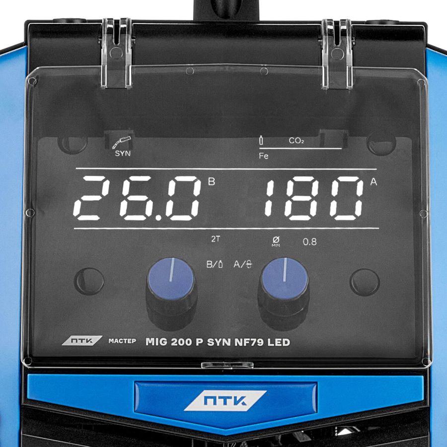 Сварочный полуавтомат ПТК Мастер MIG 200 P SYN NF79 LED - фото