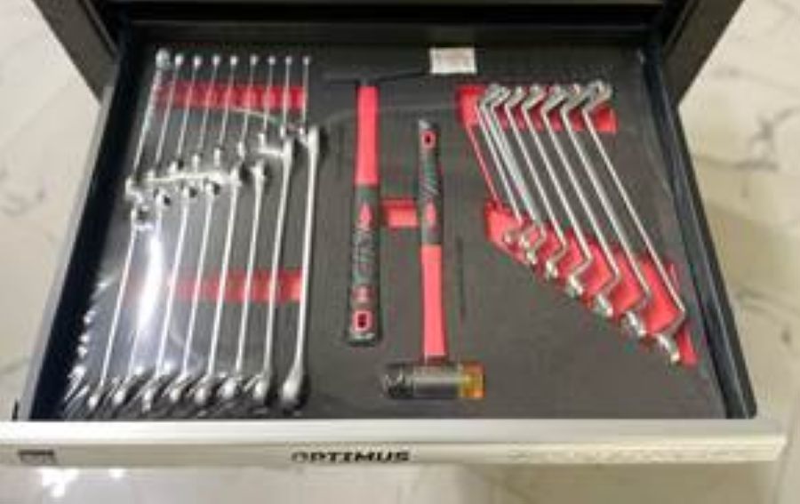 Тележка инструментальная OPTIMUS TS-07 с набором инструмента - фото