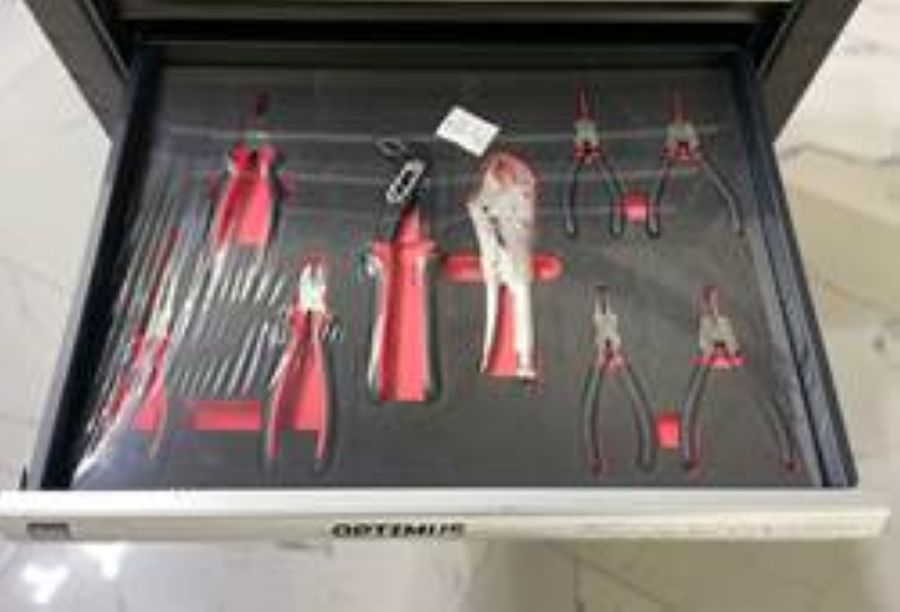 Тележка инструментальная OPTIMUS TS-07 с набором инструмента - фото