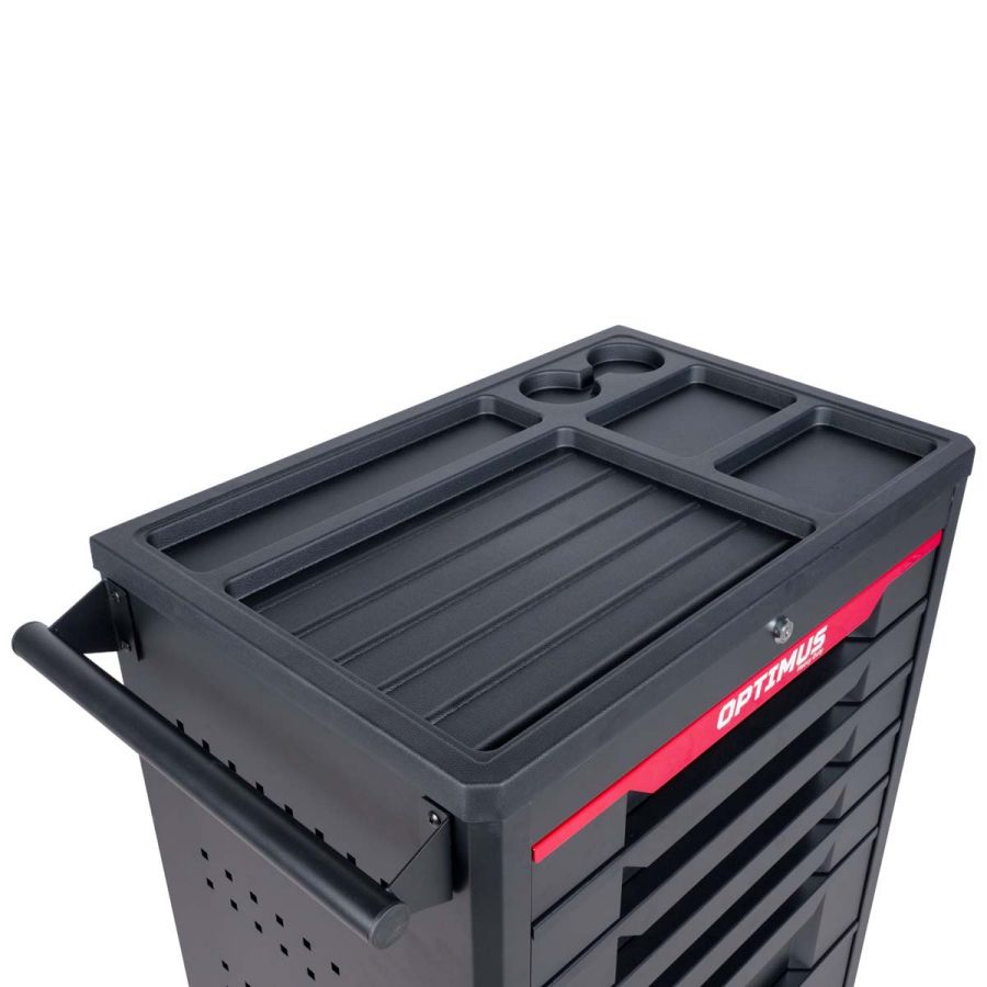 Тележка инструментальная OPTIMUS OPT-717P с набором инструмента - фото