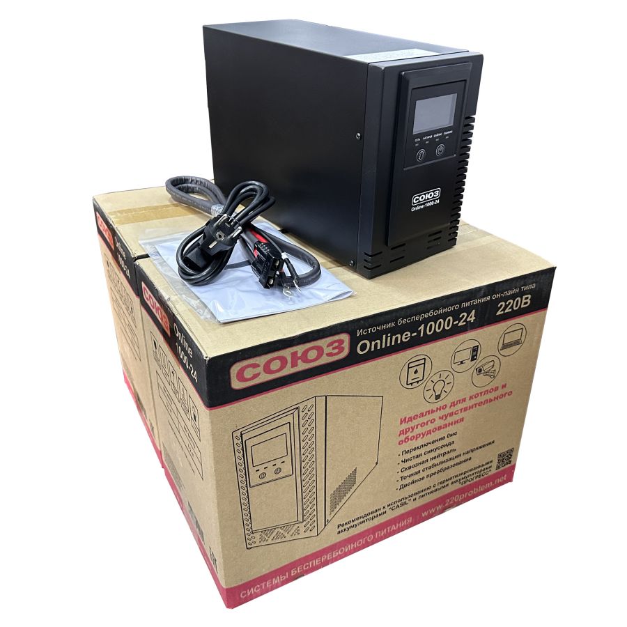 Источник бесперебойного питания Союз Online-1000-24 - фото