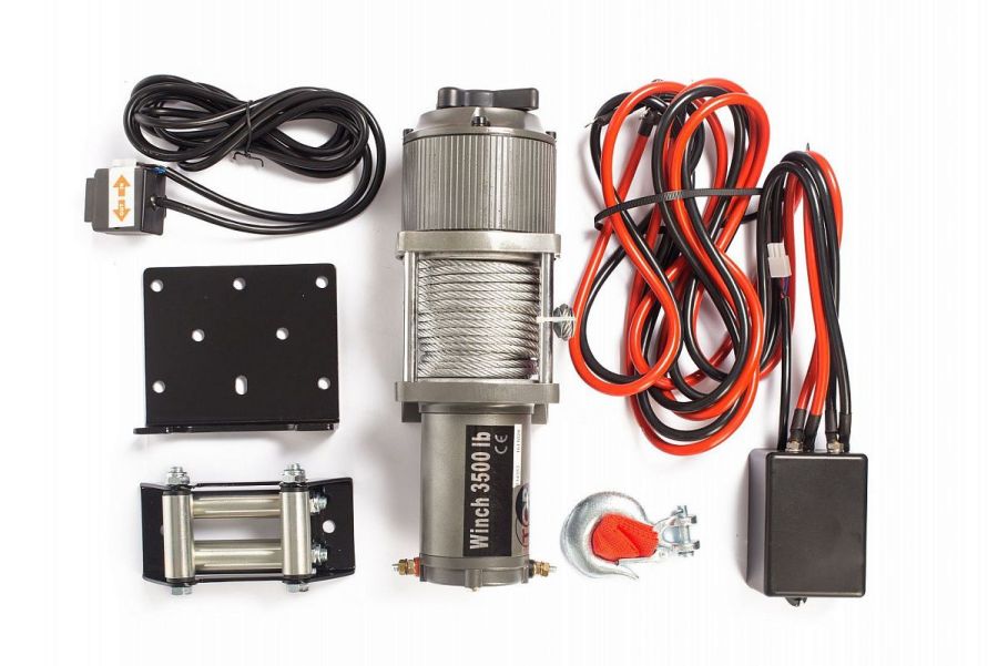 Лебедка автомобильная TOR 12 V P3500-1D - фото