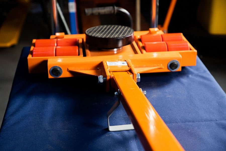 Роликовая платформа поворотная TOR X8 г/п 8 т (с ручкой) - фото