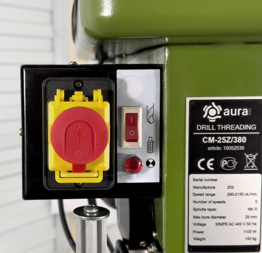 Сверлильно-резьбонарезной станок AURA CM-25Z/380 - фото