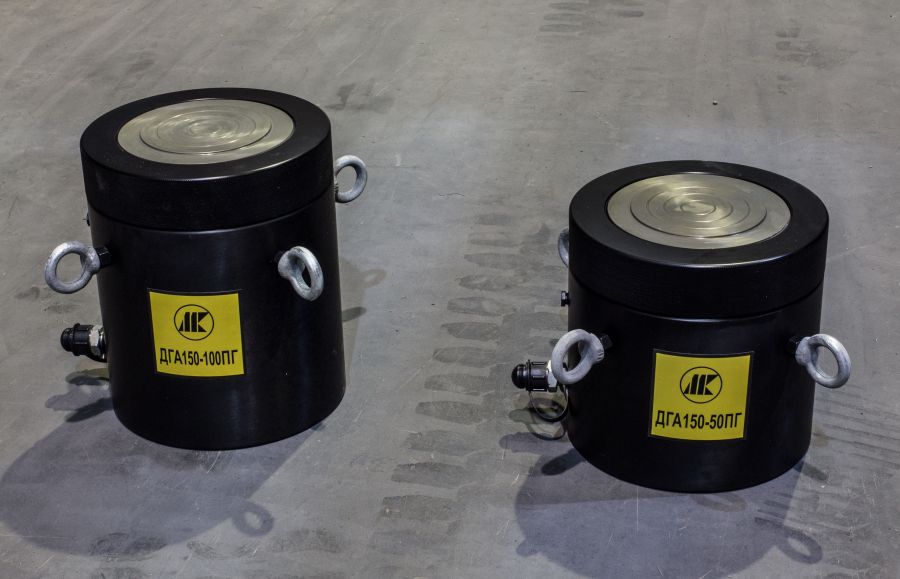 Домкрат алюминиевый грузовой с фиксирующей гайкой ДГА150-100ПГ - фото