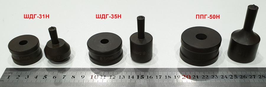 Насадки для шинодыра круглые (матрица + пуансон) - фото