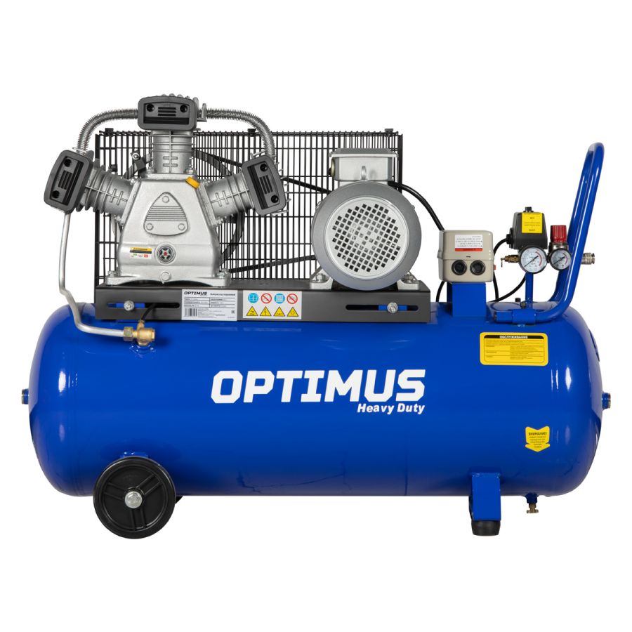 Компрессор с ременной передачей OPTIMUS OPT-301558 - фото