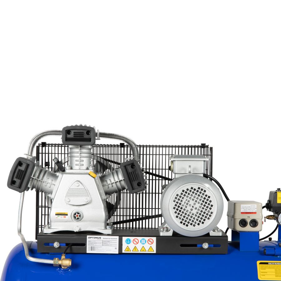 Компрессор с ременной передачей OPTIMUS OPT-301558 - фото