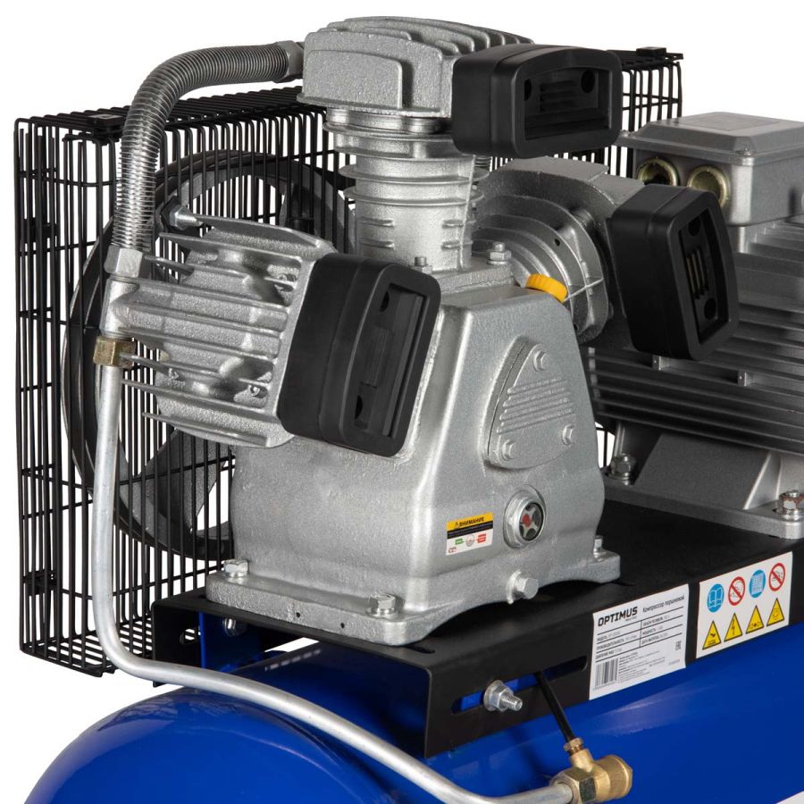 Компрессор с ременной передачей OPTIMUS OPT-301558 - фото