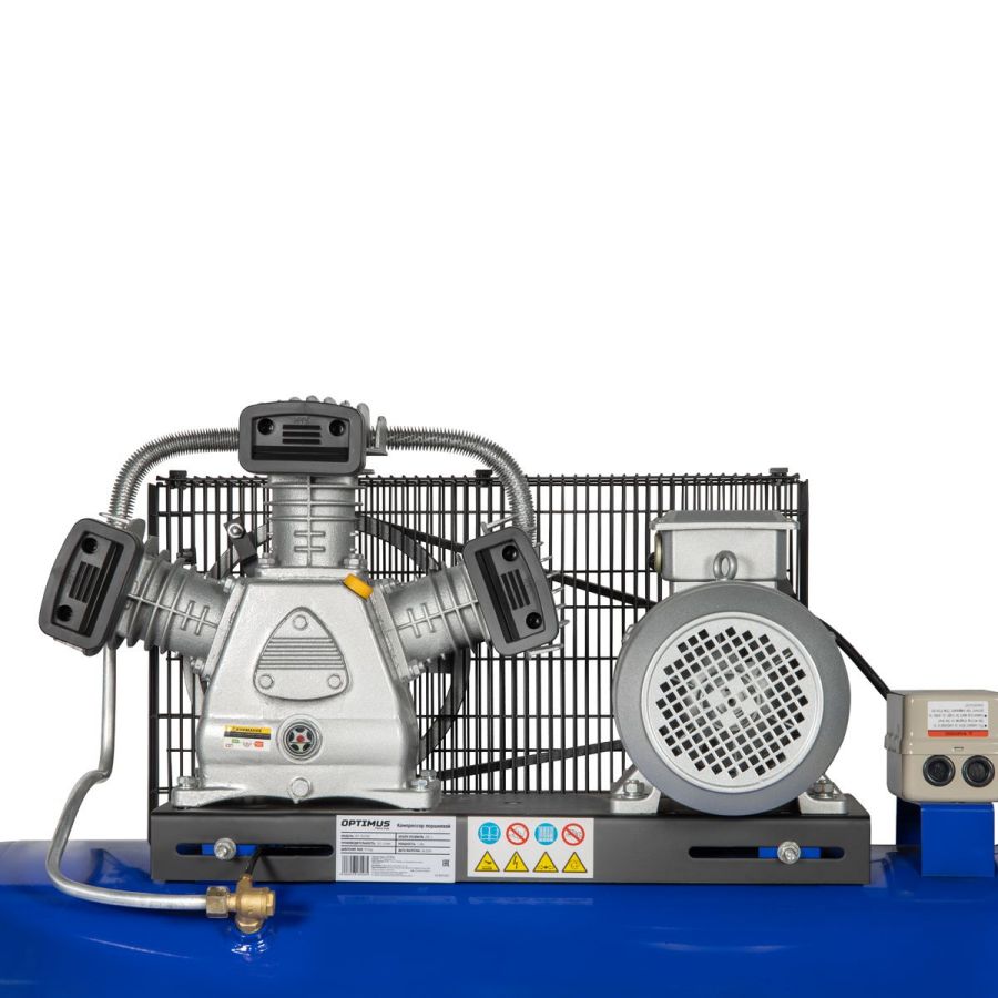 Компрессор с ременной передачей OPTIMUS OPT-302058 - фото