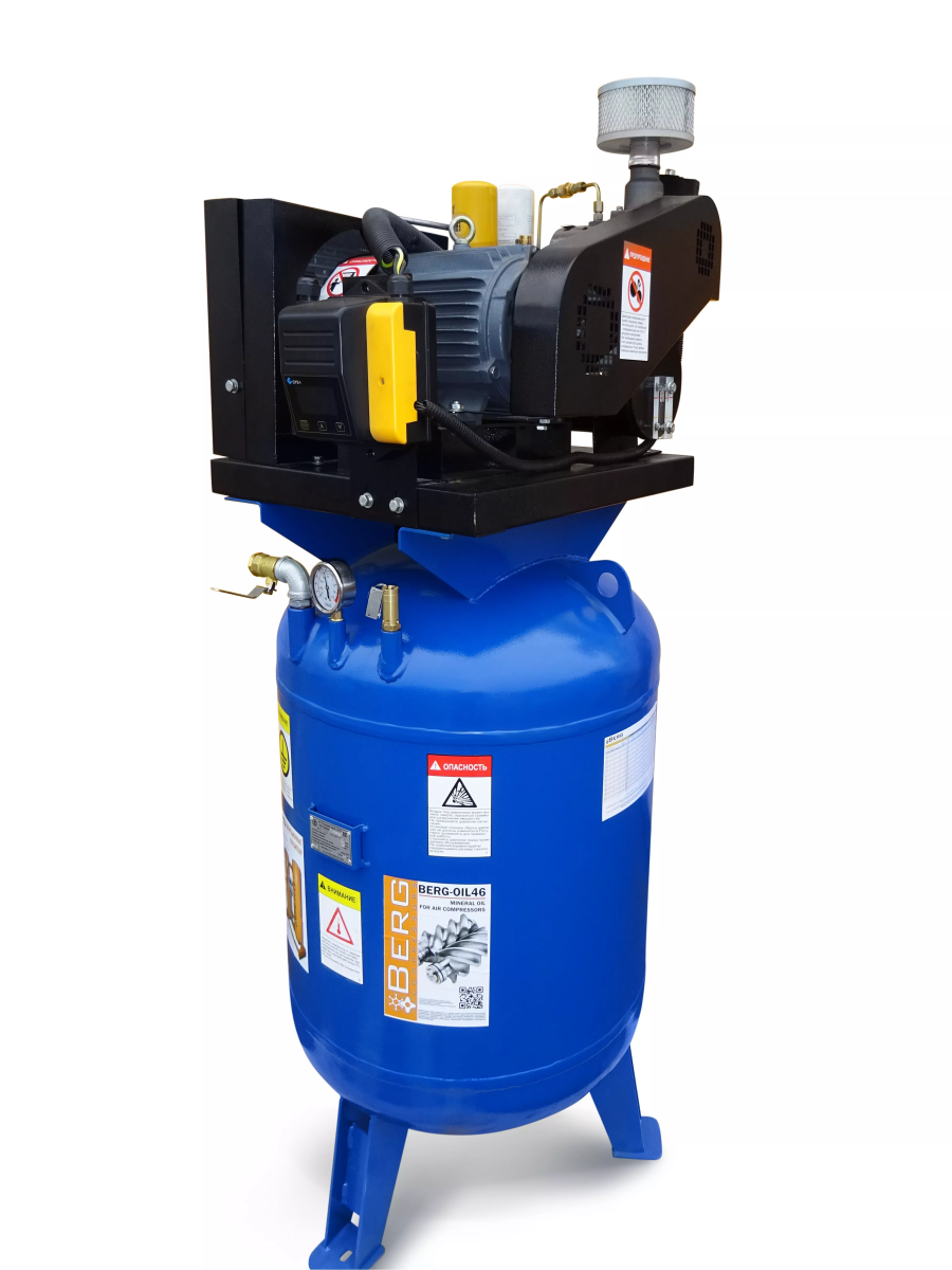 Компрессор винтовой BERG ВК-7.5РВ-250 10 бар - фото