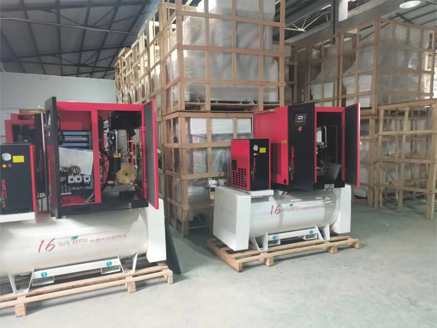 Компрессор винтовой безмасляный Gunaiyou TG-15CTAS-16-500 - фото