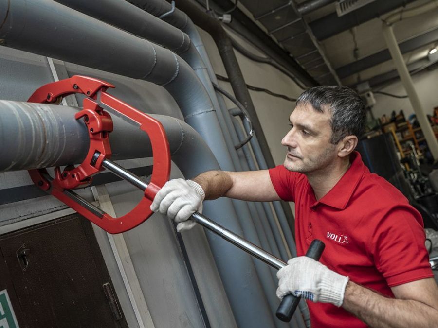 Труборез VOLL V4S с хомутной защелкой - фото