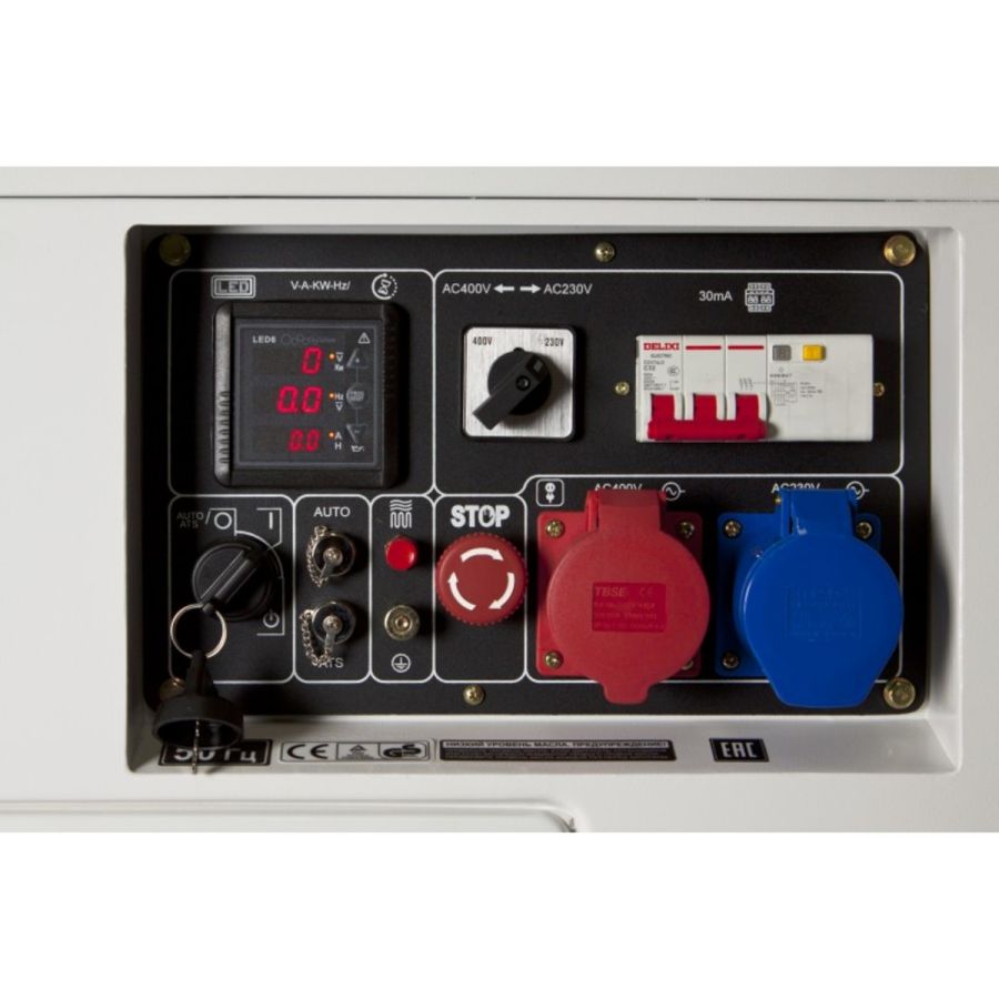 Генератор дизельный Hyundai DHY 8500SE-T - фото