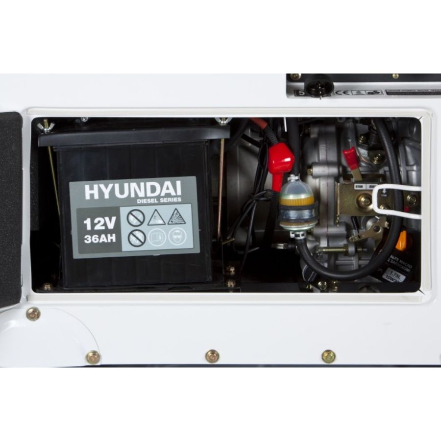Генератор дизельный Hyundai DHY 8500SE-T - фото