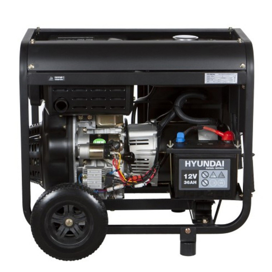 Генератор дизельный Hyundai DHY 8500LE - фото