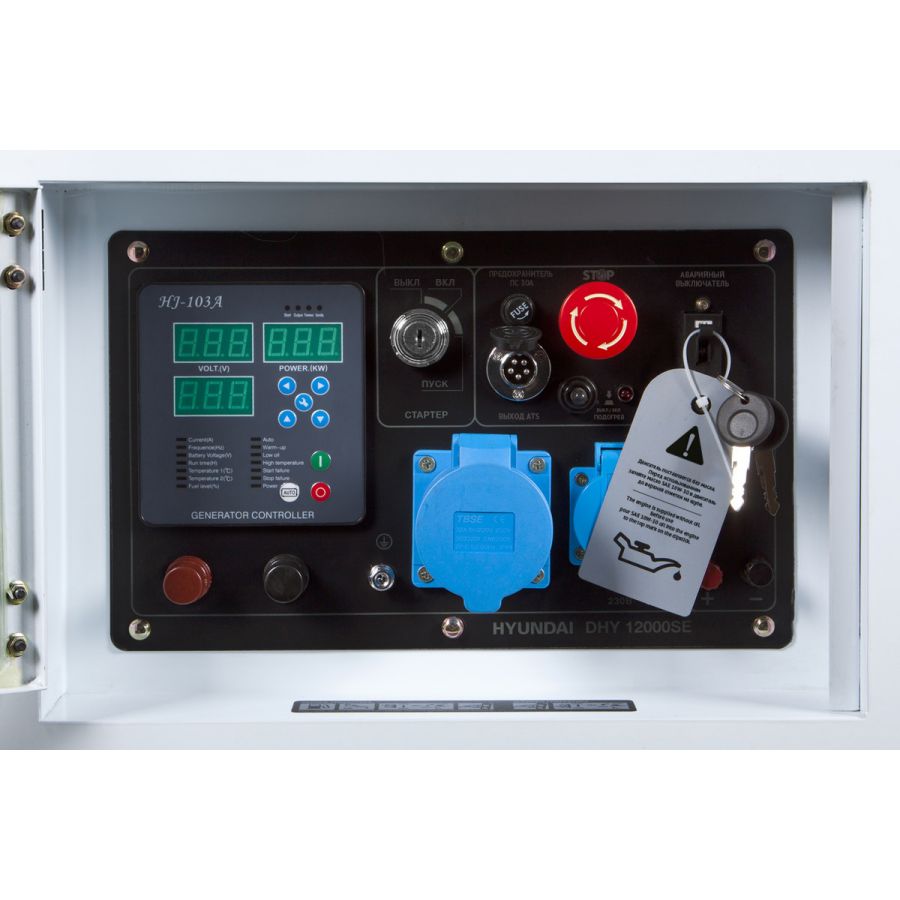 Генератор дизельный Hyundai DHY 12000SE-3 - фото