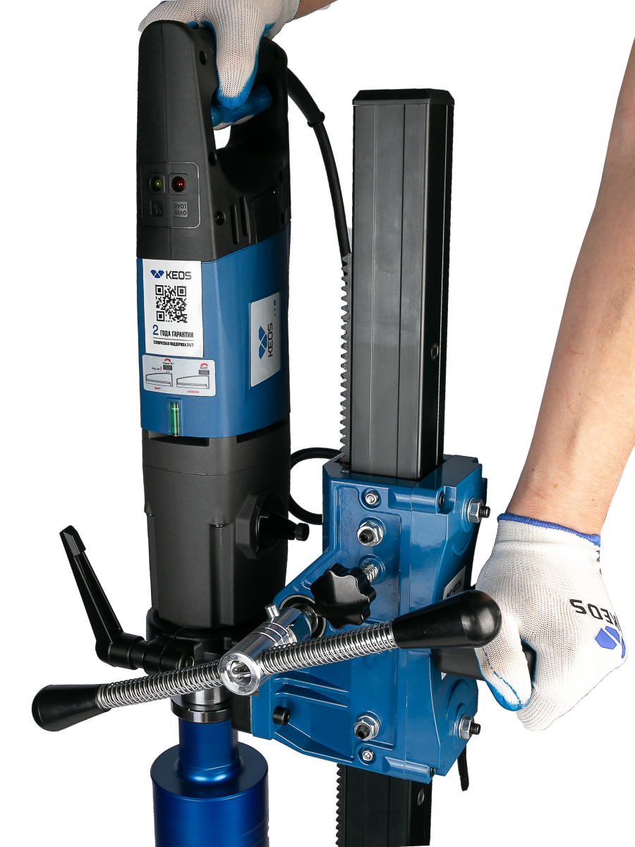 Установка алмазного бурения KEOS KS-180SET со стойкой KS-250 - фото