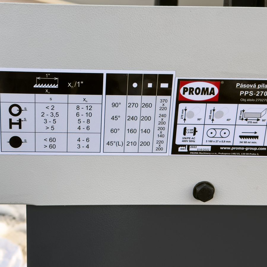 Ленточная пила по металлу PROMA PPS-270HPA - фото