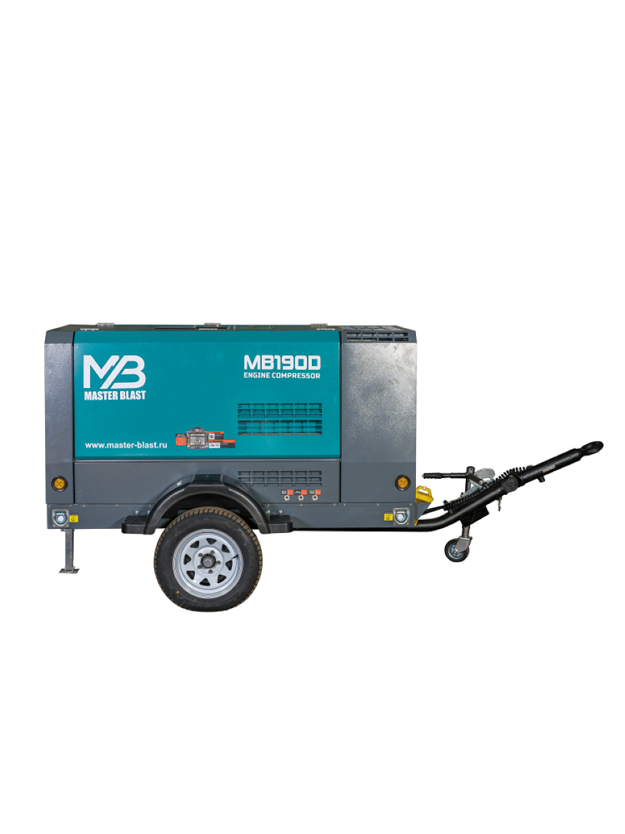 Дизельный компрессор MASTER BLAST MB-190D-7+АС - фото