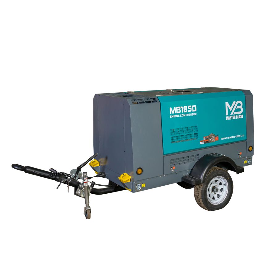 Дизельный компрессор MASTER BLAST MB-185D-7+АС - фото