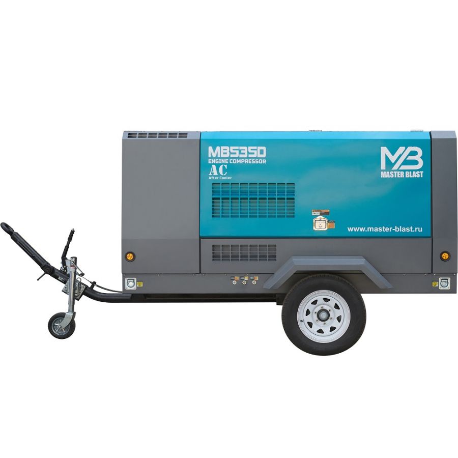 Дизельный компрессор MASTER BLAST MB-535D + AC-10,5+AC - фото