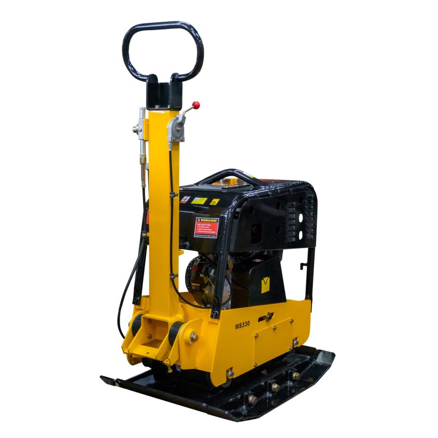 Виброплита с реверсом MASALTA MS330-2 с двигателем Dinking DK190F-C - фото