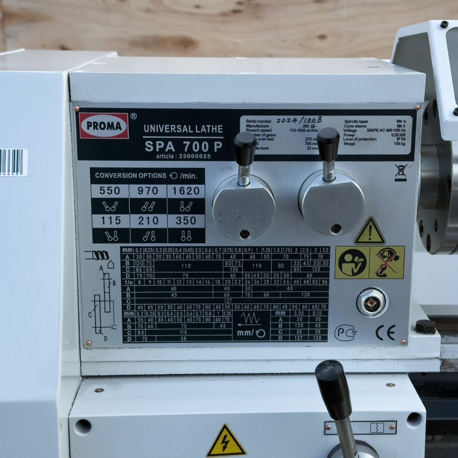 Универсальный токарный станок PROMA SPA-700P - фото