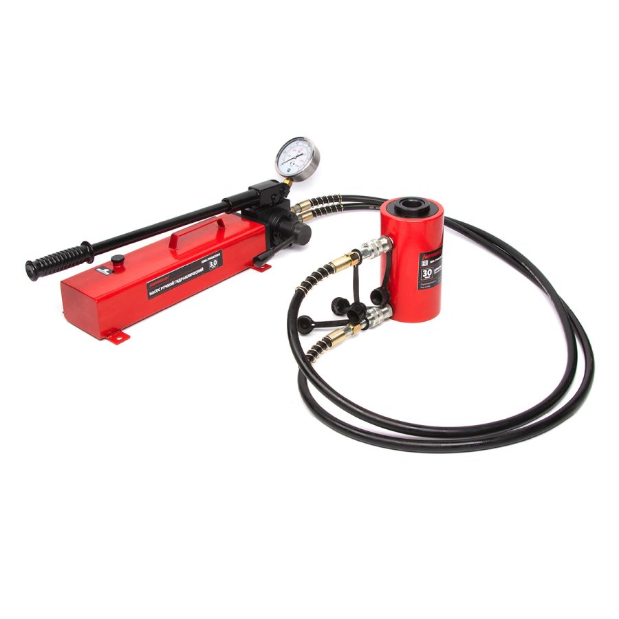 Домкрат с полым штоком Harrison HRH-CY0800015 (с гидравлическим возвратом) - фото