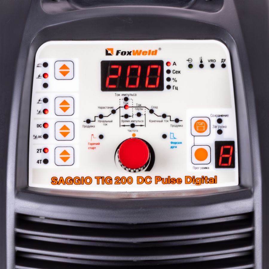 Аппарат аргонодуговой сварки FoxWeld SAGGIO TIG 200 DC PULSE DIGITAL - фото