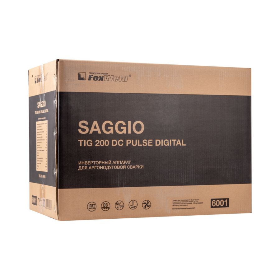 Аппарат аргонодуговой сварки FoxWeld SAGGIO TIG 200 DC PULSE DIGITAL - фото